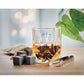 Whisky Set In Bamboo Box  Black and White London