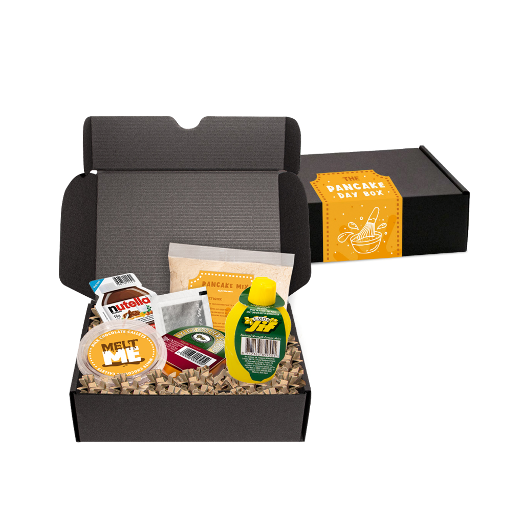 Midi Black Gift Box for Pancake Day  Black and White London