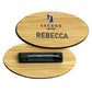 Bamboo Name Badges Badges Black and White London