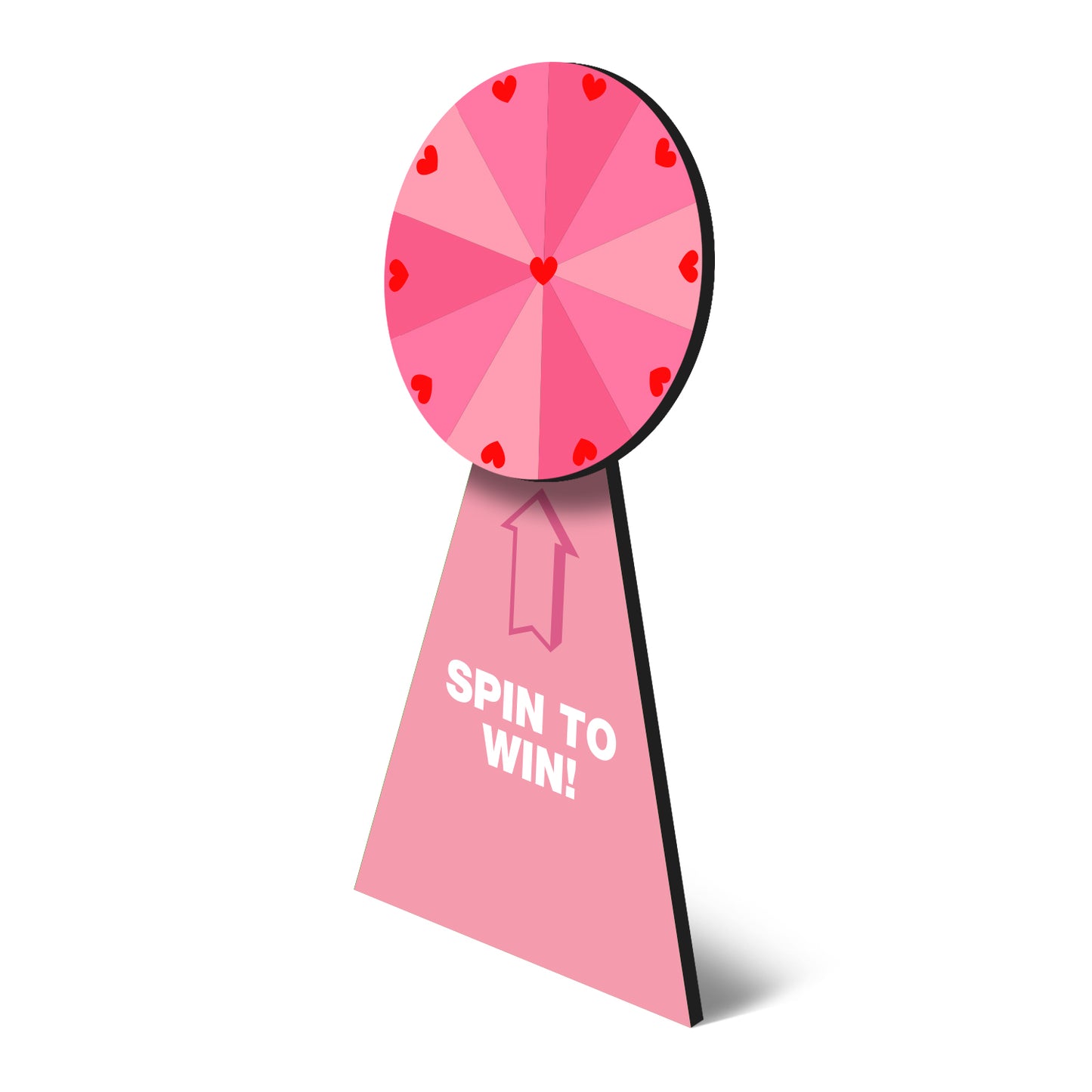 Custom Printed Wheel of Fortune for Events  Black and White London