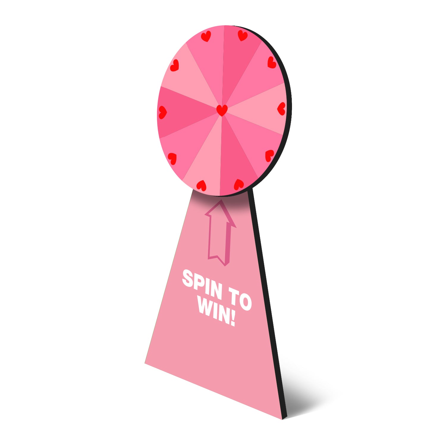 Custom Printed Wheel of Fortune for Events  Black and White London