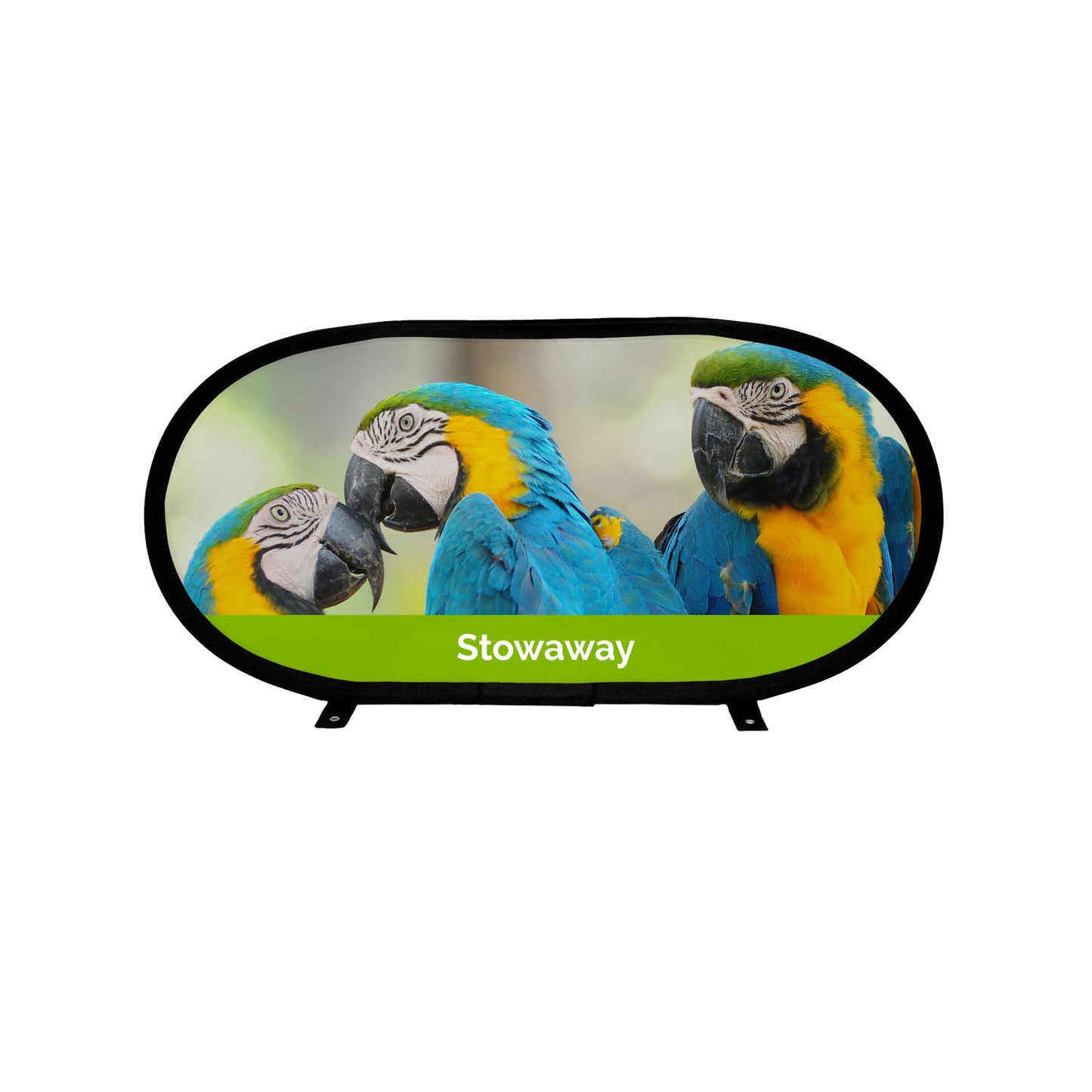 Printed Stowaway Pop Up Banner  Black and White London