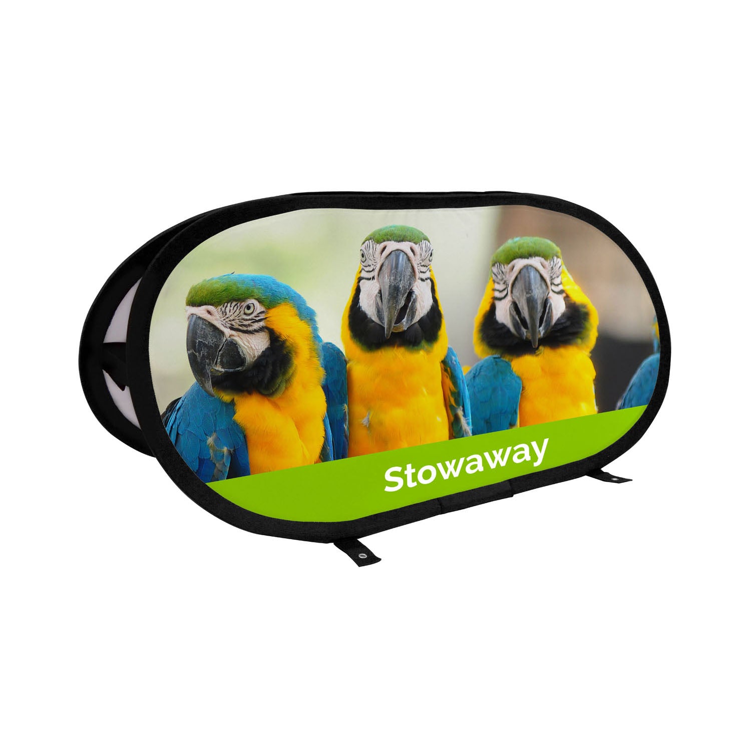Printed Stowaway Pop Up Banner  Black and White London