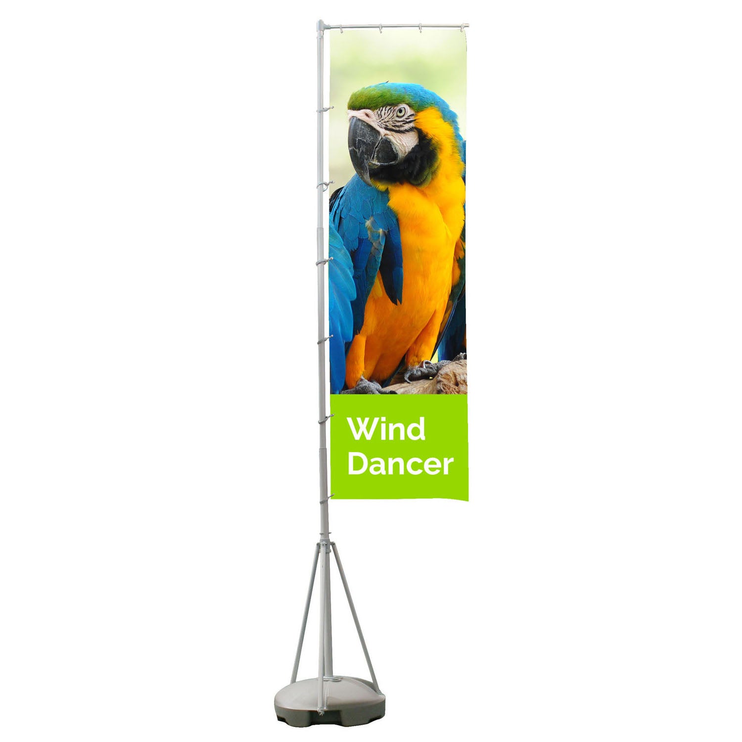 Printed Extra Large Wind Dancer Flag  Black and White London