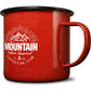 Premium Enamel Colour Mugs 568ml Carbon steel and Enamel Black and White London