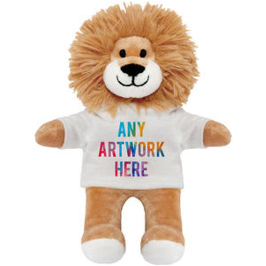 Printed 14cm Louis Lion  Black and White London
