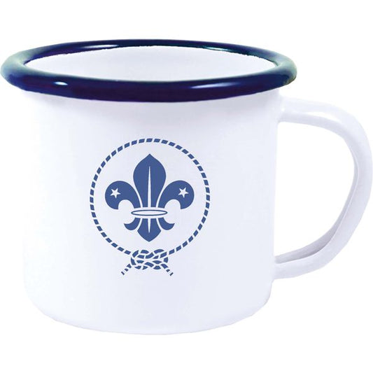 Premium Enamel Espresso Colour Mugs 120ml Carbon steel and Enamel Black and White London