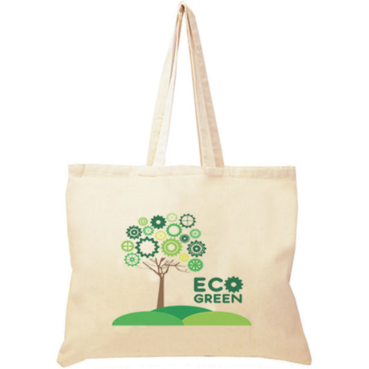 10oz Landscape Natural Cotton Canvas Bag Cotton & Jute Bags Black and White London