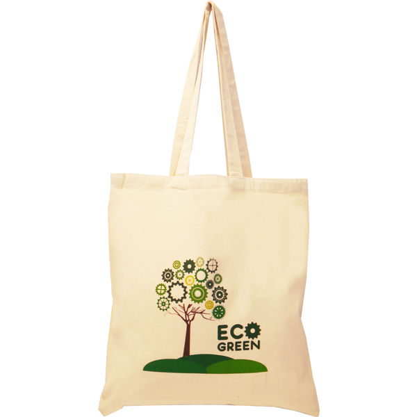 5oz Natural Premium Cotton Tote Shopping Bag Cotton & Jute Bags Black and White London