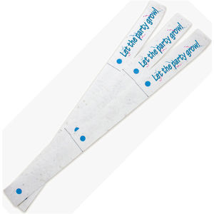 Seed Paper Festival Wristbands  Black and White London