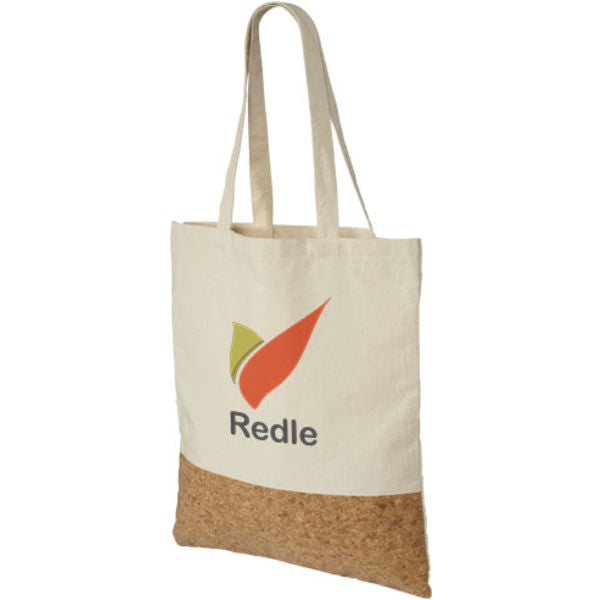 Cory Premium Cotton & Cork Tote Bag Cotton & Jute Bags Black and White London