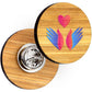 Bespoke Bamboo Clutch Pin Badges Badges Black and White London