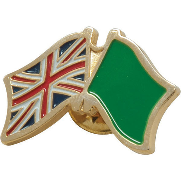 Stamped Iron Soft Enamel Badge  Black and White London