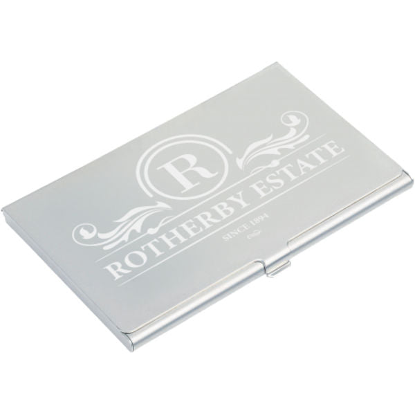 Engraved Aluminium Business Card Holder    