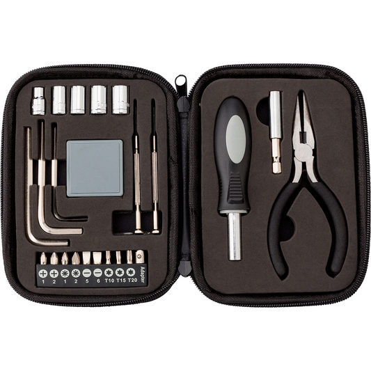 Leather case tool kit  Black and White London