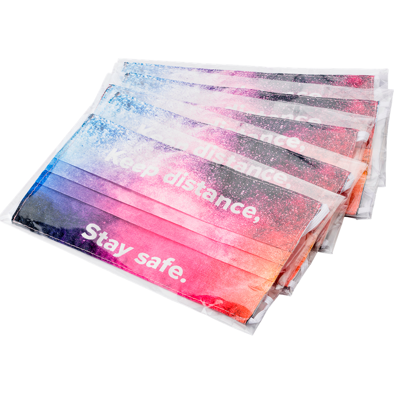 Full Colour Face Mask  Black and White London