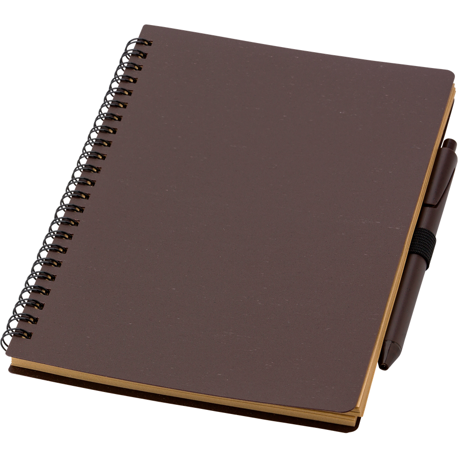 Coffee fibre notebook with pen (approx. A5)  Black and White London