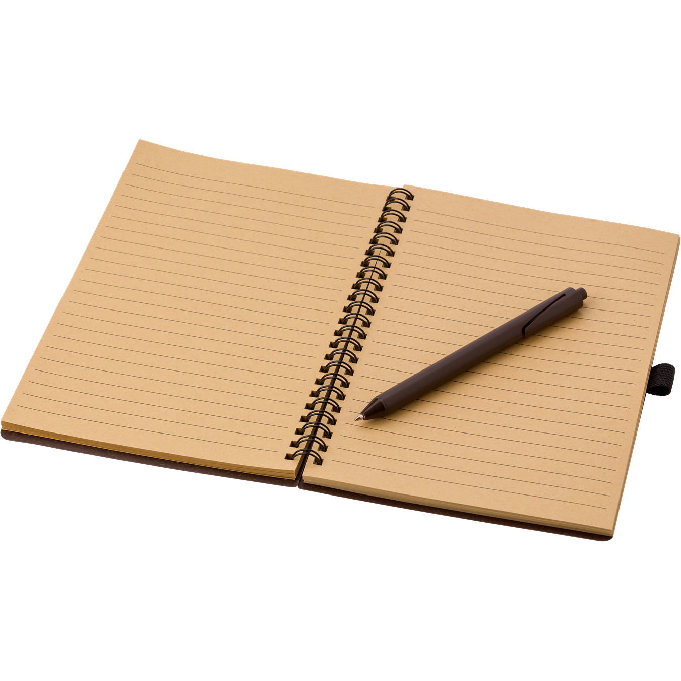 Coffee fibre notebook with pen (approx. A5)  Black and White London