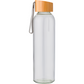 Glass Drinking Bottle with Bamboo Cap    