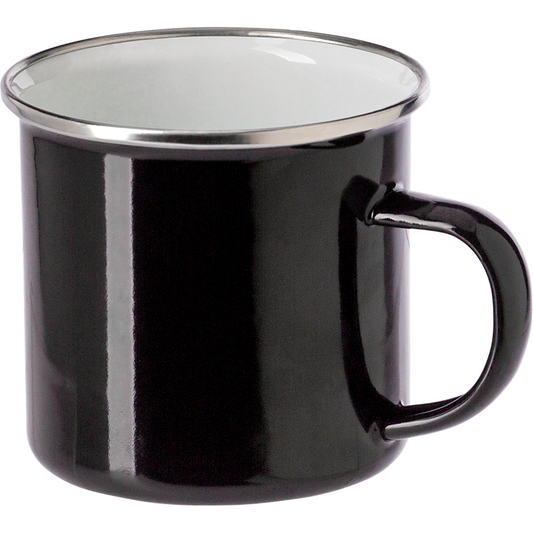 Enamel drinking mug    