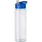750ml RPET Straw Sports Bottle Recycled Bottles Black and White London