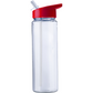 750ml RPET Straw Sports Bottle Recycled Bottles Black and White London