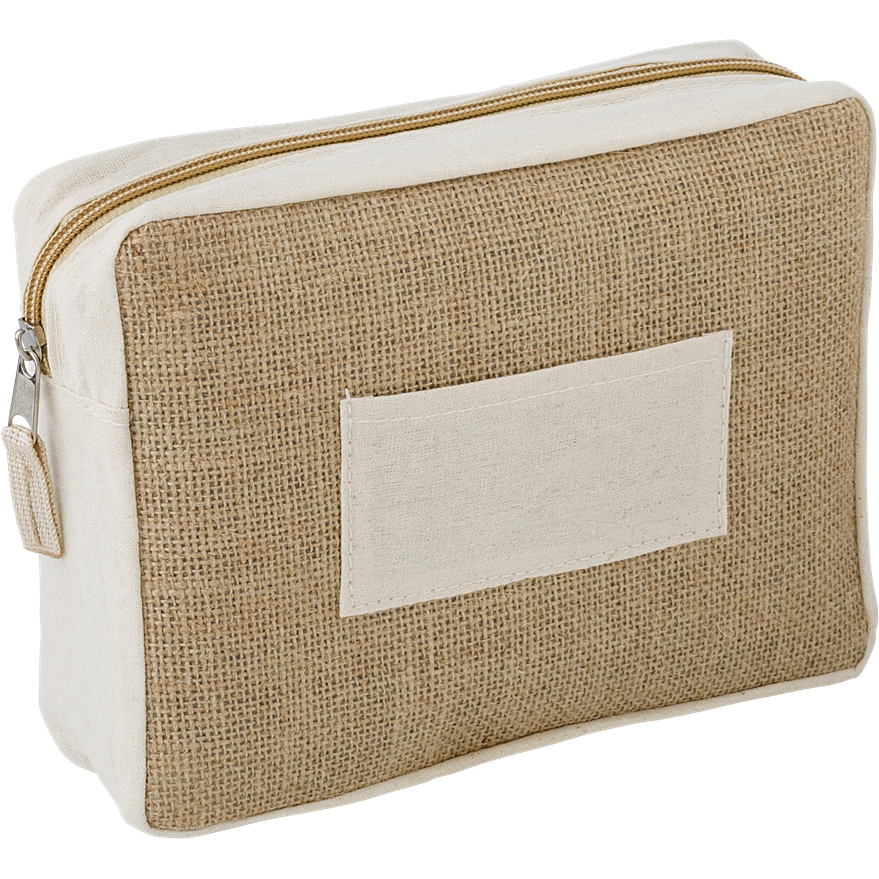 Jute toiletry bag    