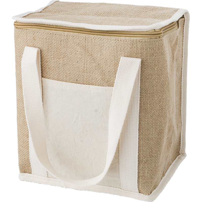 Jute cooler backpack  Black and White London
