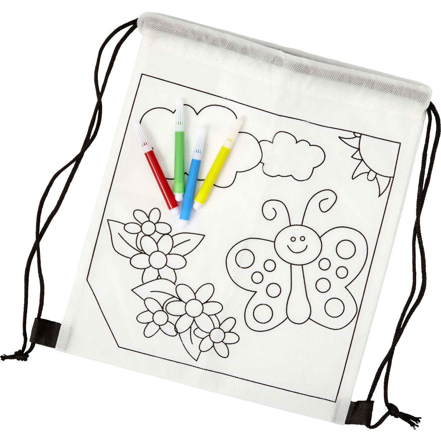 Nonwoven Backpack  Black and White London