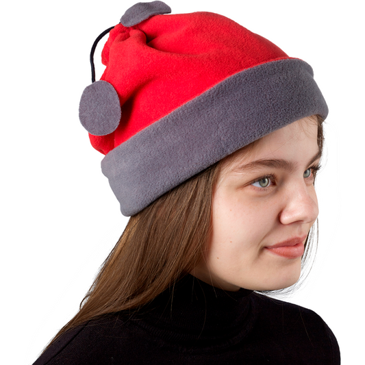 Fleece neck warmer and beanie    