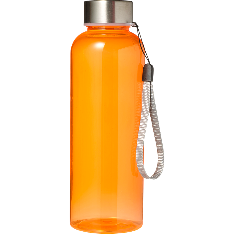 Tritan Drinking Bottle with Steel Cap 500ml  Black and White London