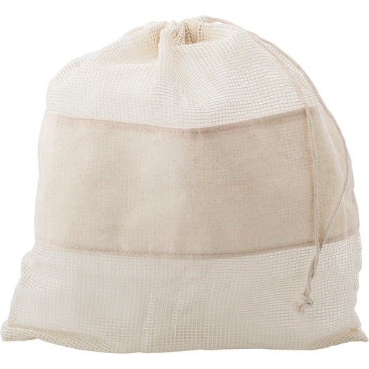Natural cotton mesh bags  Black and White London