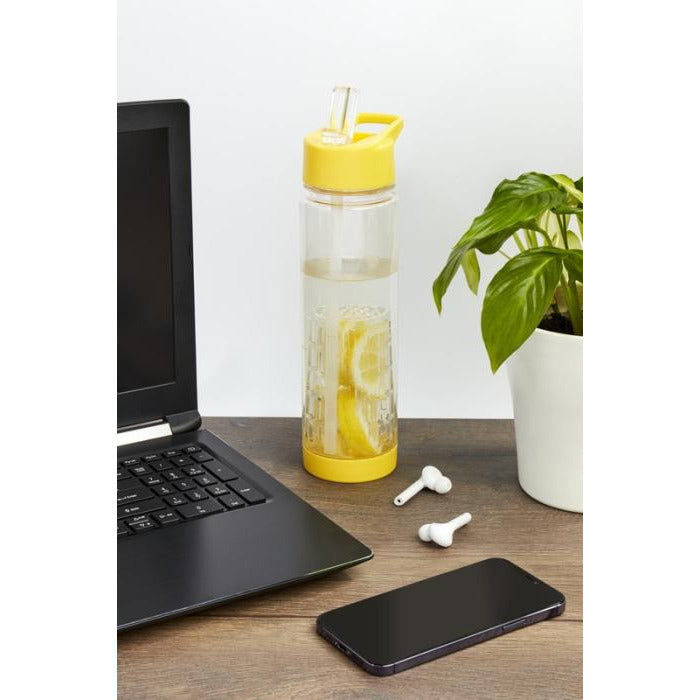 Tutti-frutti 740 ml Tritan™ Infuser Sport Bottle  Black and White London