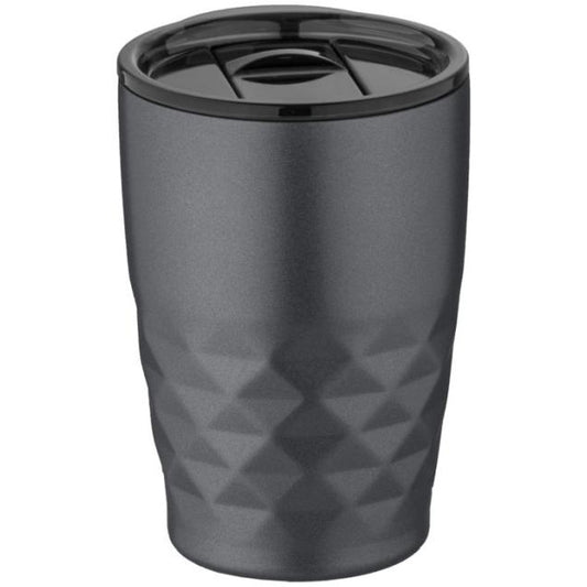 Geo 350 ml Copper Vacuum Insulated Tumbler Travel Mugs Black and White London