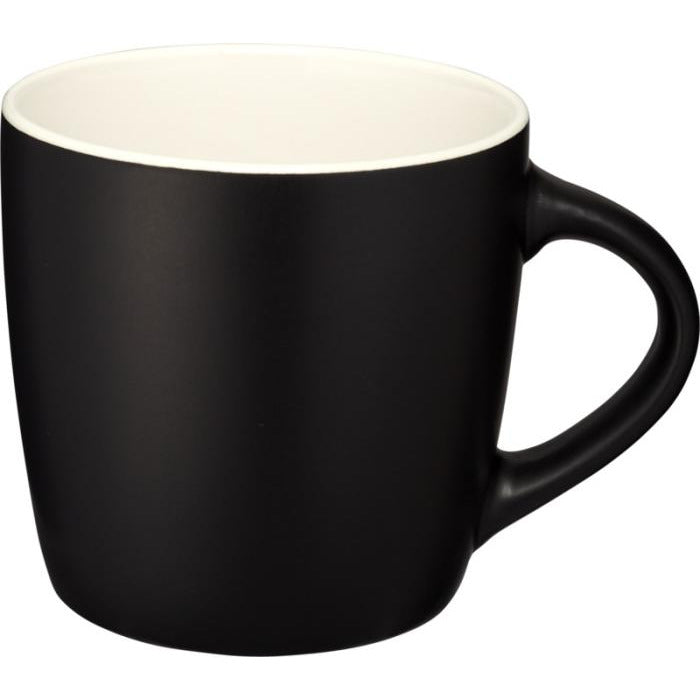 Riviera 340 ml Ceramic Mug  Black and White London