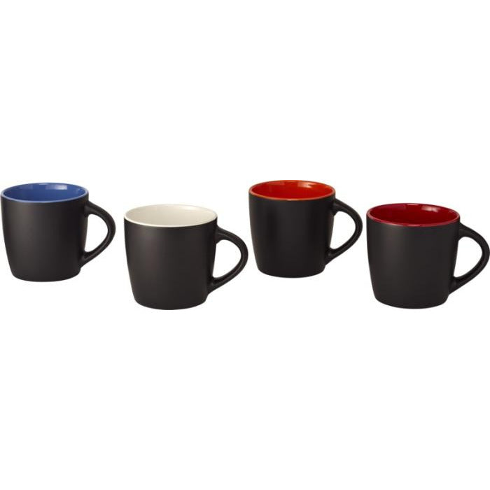 Riviera 340 ml Ceramic Mug  Black and White London