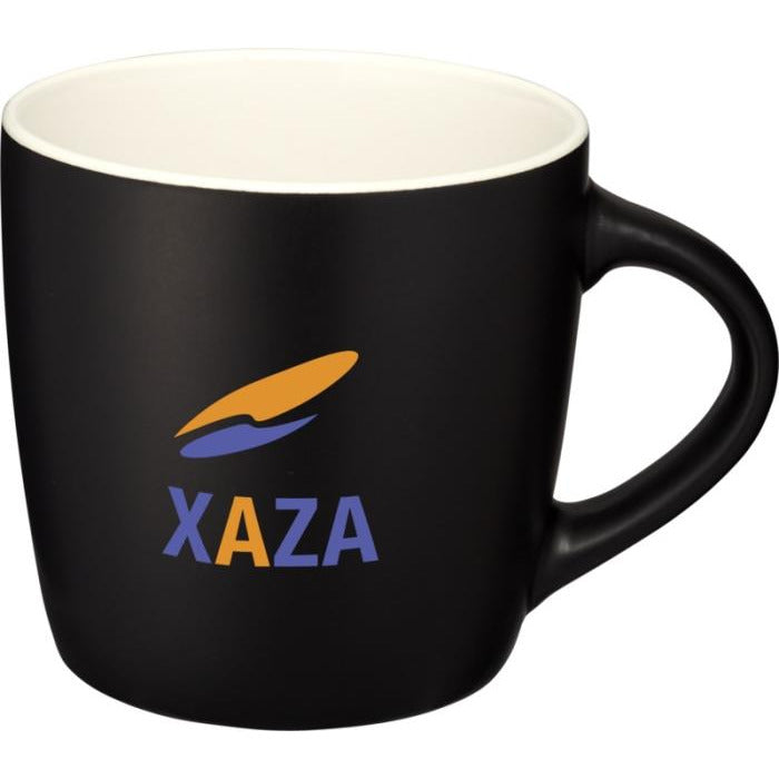 Riviera 340 ml Ceramic Mug  Black and White London