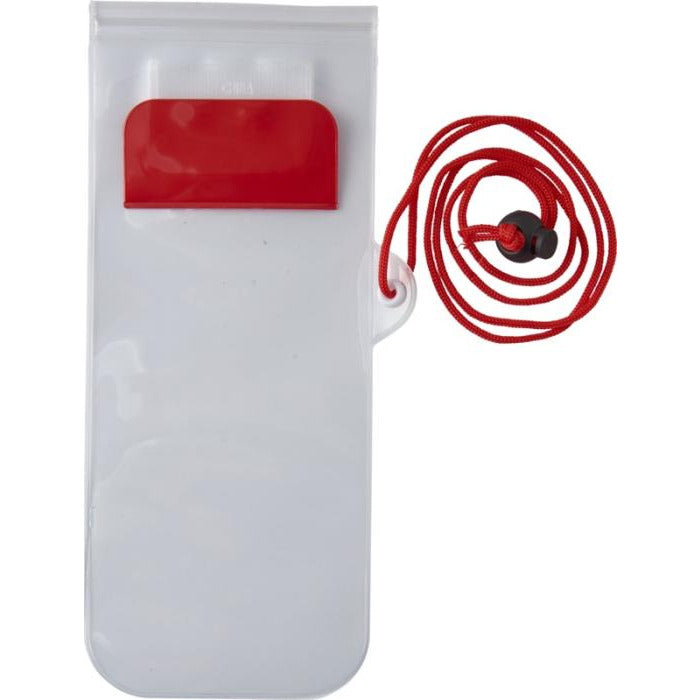 Mambo Waterproof Smartphone Storage Pouch  Red  