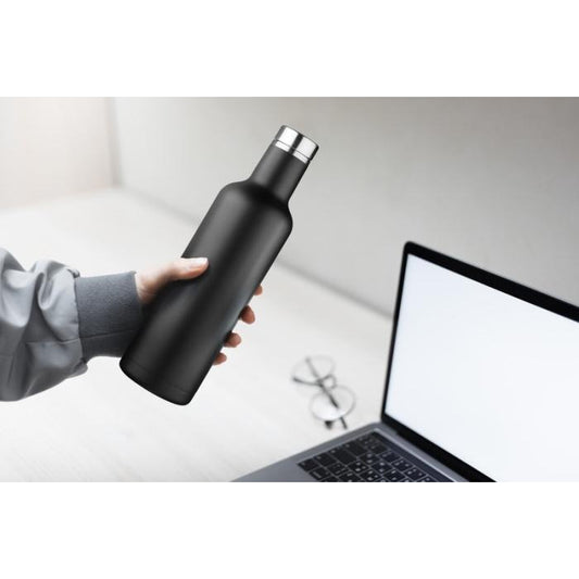Pinto 750 ml Copper Vacuum Insulated Bottle  Black and White London