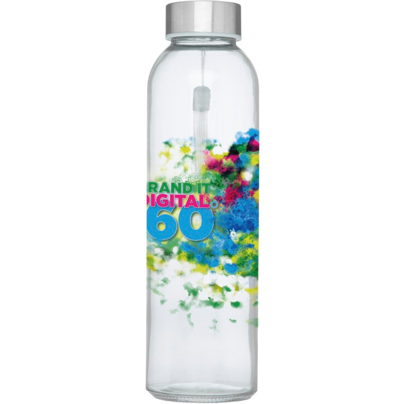 Bodhi 500 ml Glass Water Bottle Glass Bottles Black and White London