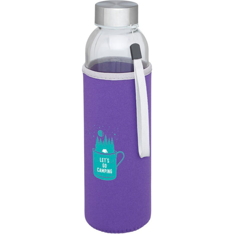 Bodhi 500 ml Glass Water Bottle Glass Bottles Black and White London