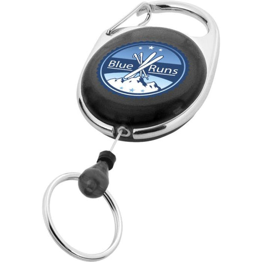 Gerlos Roller Clip Keychain  Black and White London