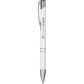 Moneta Aluminium Click Ballpoint Pen Metal Pens Black and White London