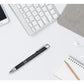 Moneta Aluminium Click Ballpoint Pen Metal Pens Black and White London