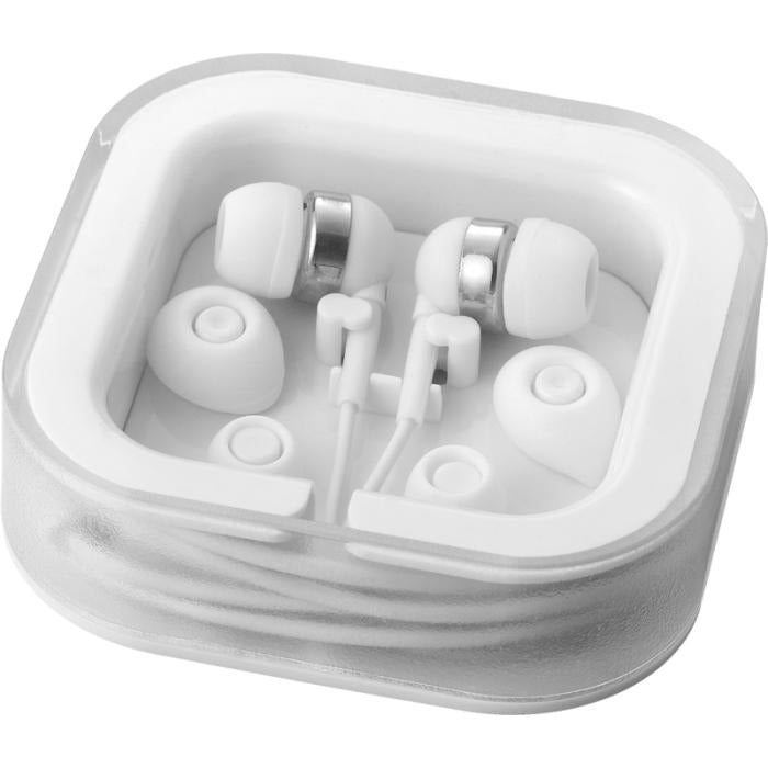 Sargas Lightweight Earbuds  Black and White London