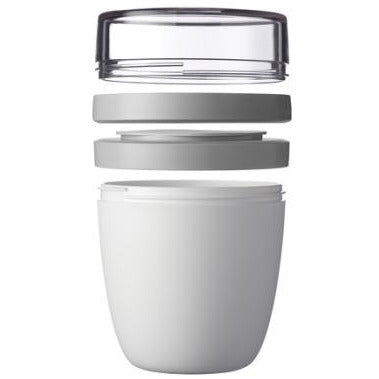 Ellipse Lunch Pot  Black and White London
