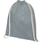 Oregon Light Cotton Drawstring Rucksack  Black and White London