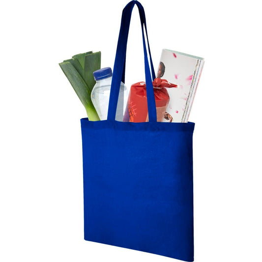 Madras Medium-weight Cotton Tote Bag 7L  Black and White London