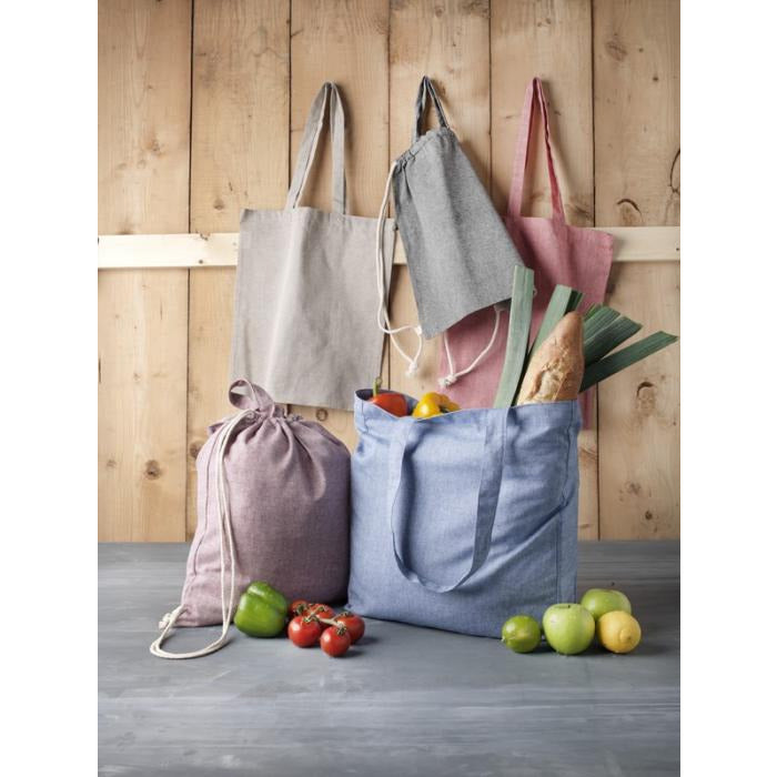 Pheebs Medium-Weight Recycled Tote Bag 7L Bags Black and White London