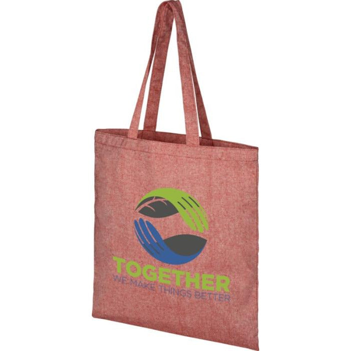 Pheebs Medium-Weight Recycled Tote Bag 7L Bags Black and White London